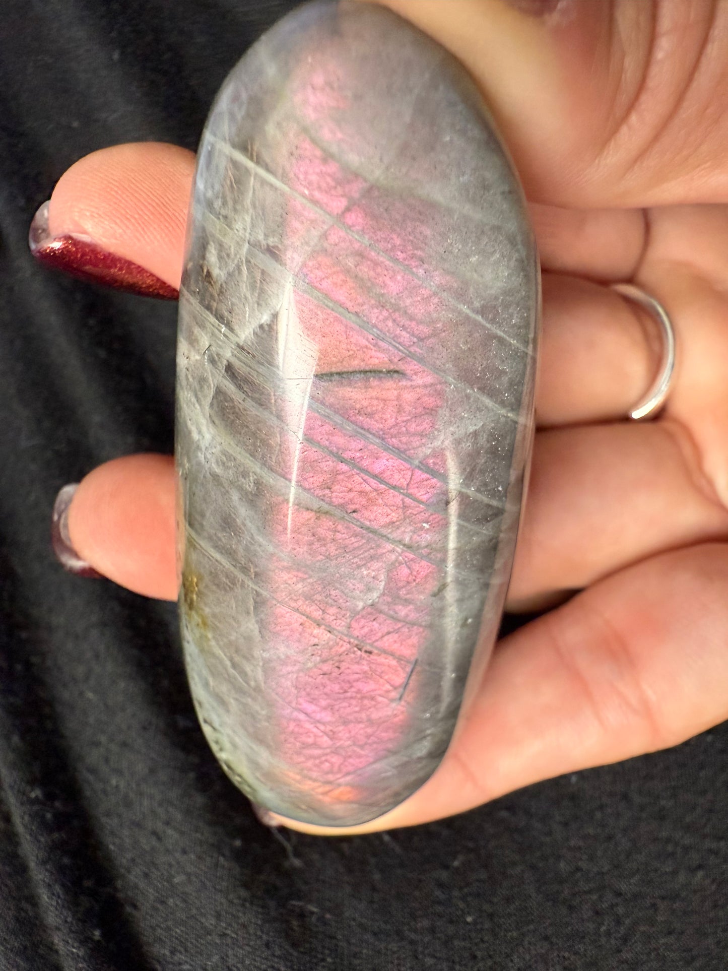 Skinny Labradorite Palmstone