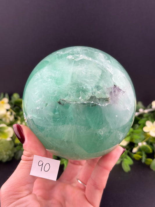Big Druzy Fluorite Spheres