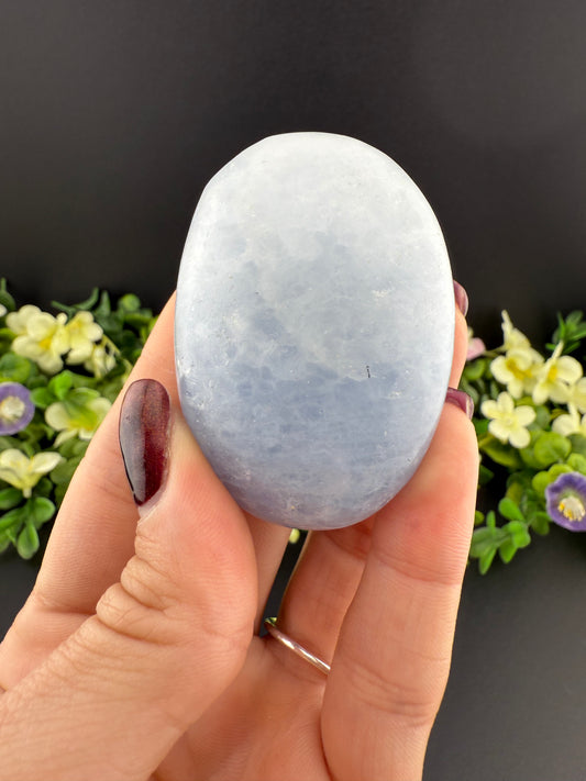 Blue Calcite Palmstone