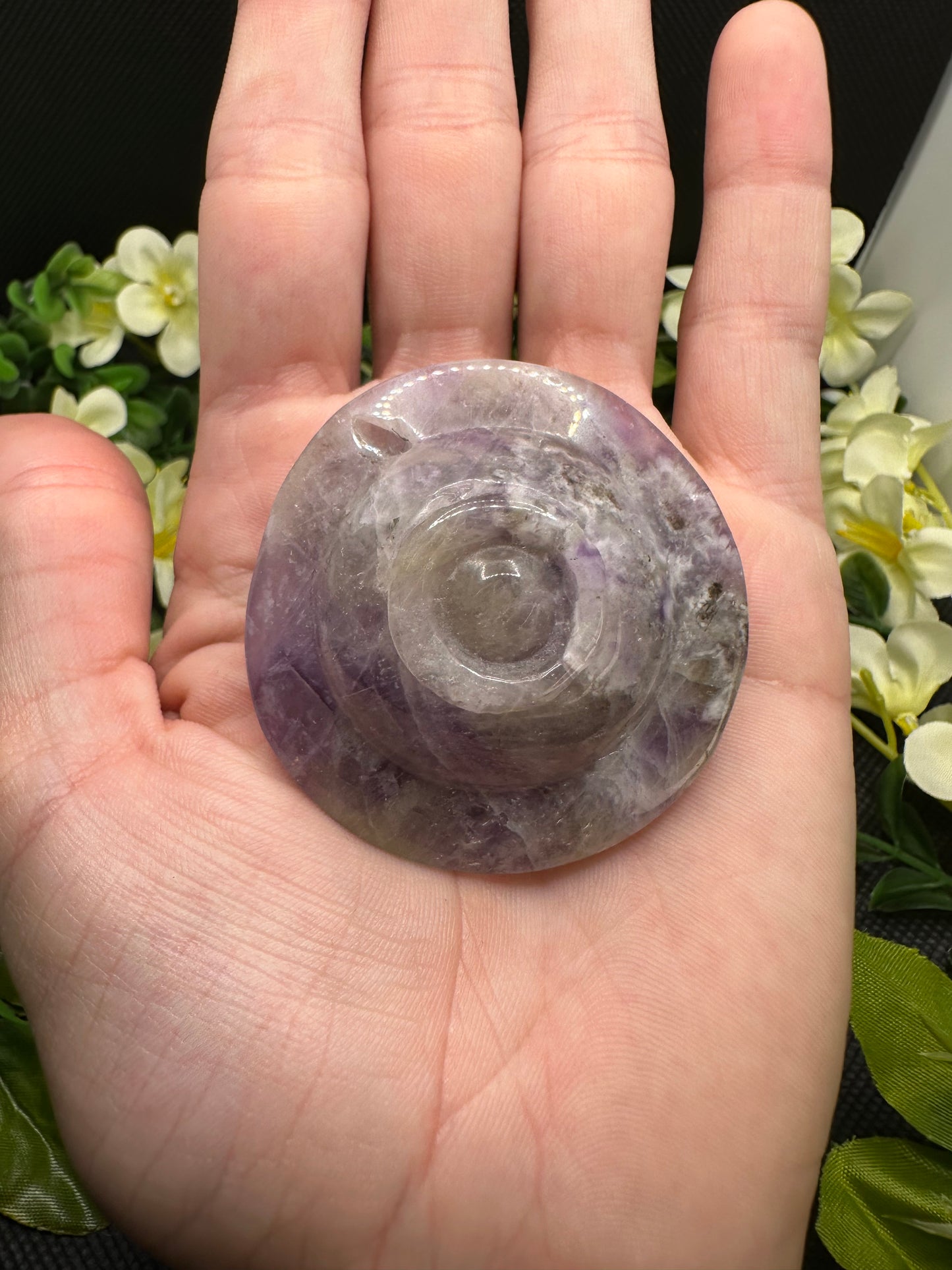 Dream Amethyst UFO Carving