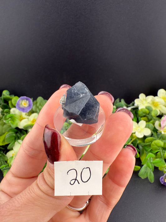 YGX Fluorite with Bismuthinite Inclusions
