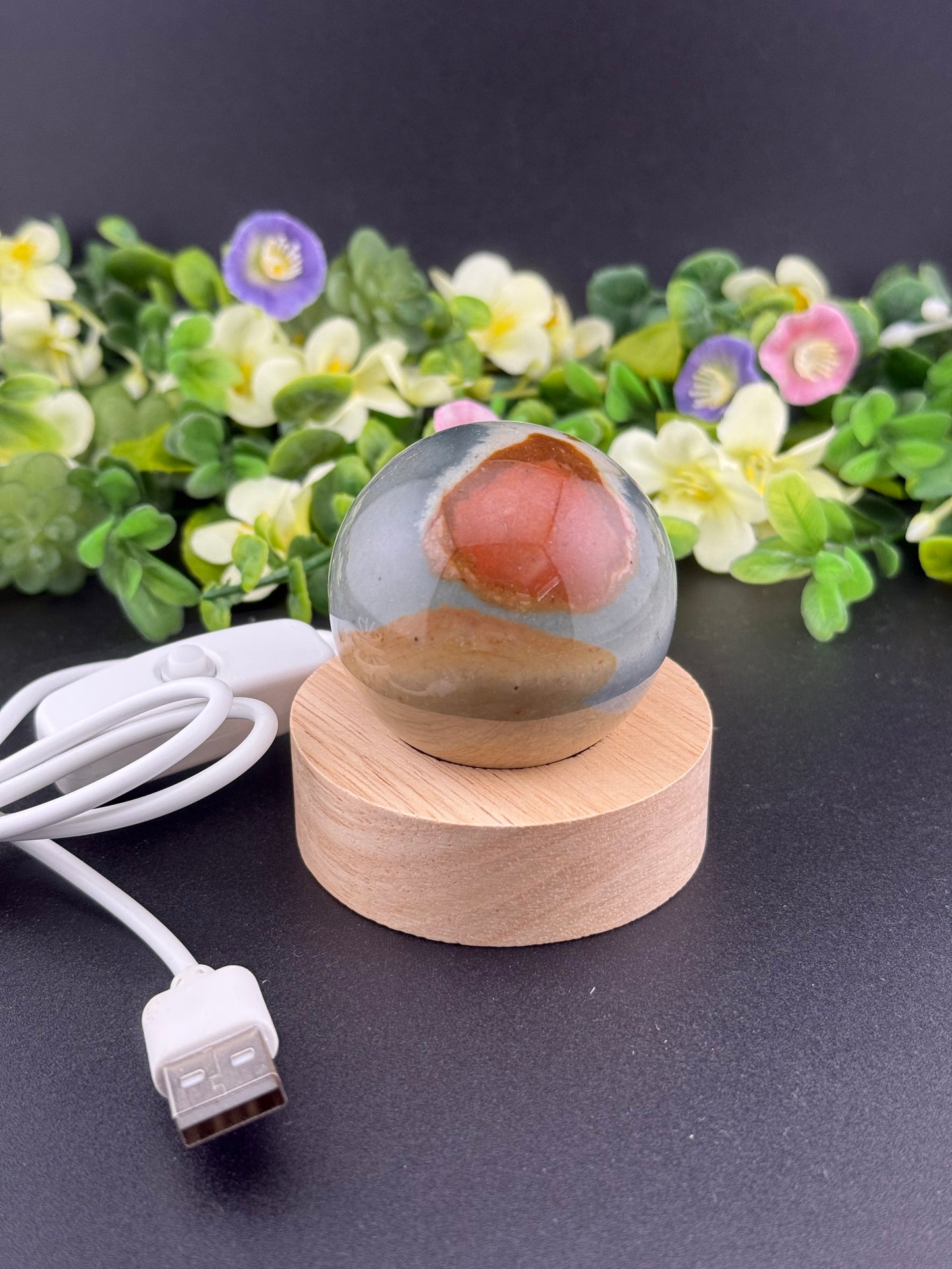 Wooden Color-Changing Light Base