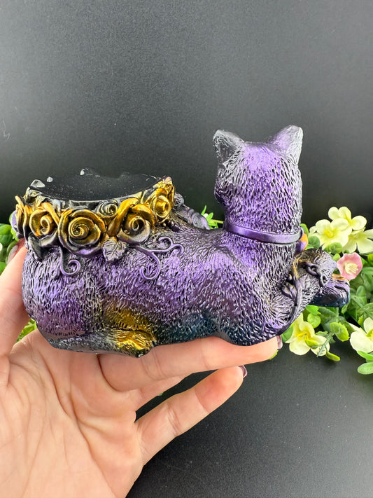 Cat, Skull, & Roses Sphere Stand