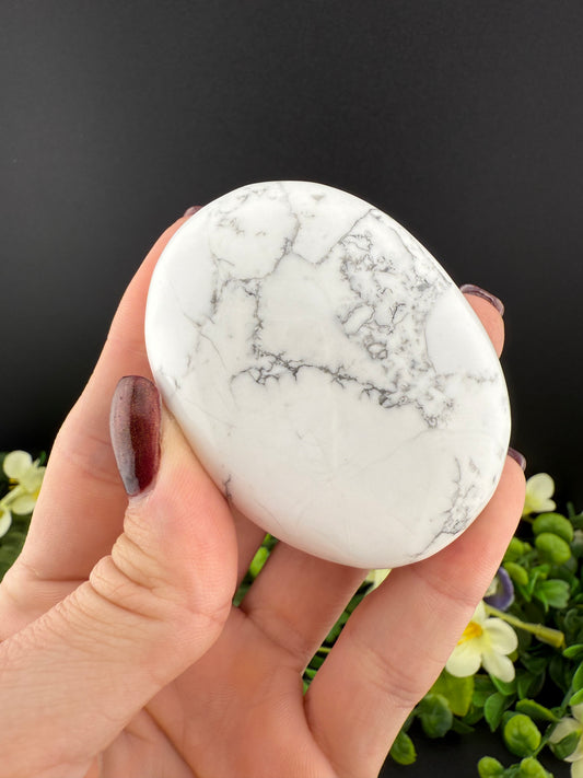 Howlite Palmstones {Intuitively Chosen}