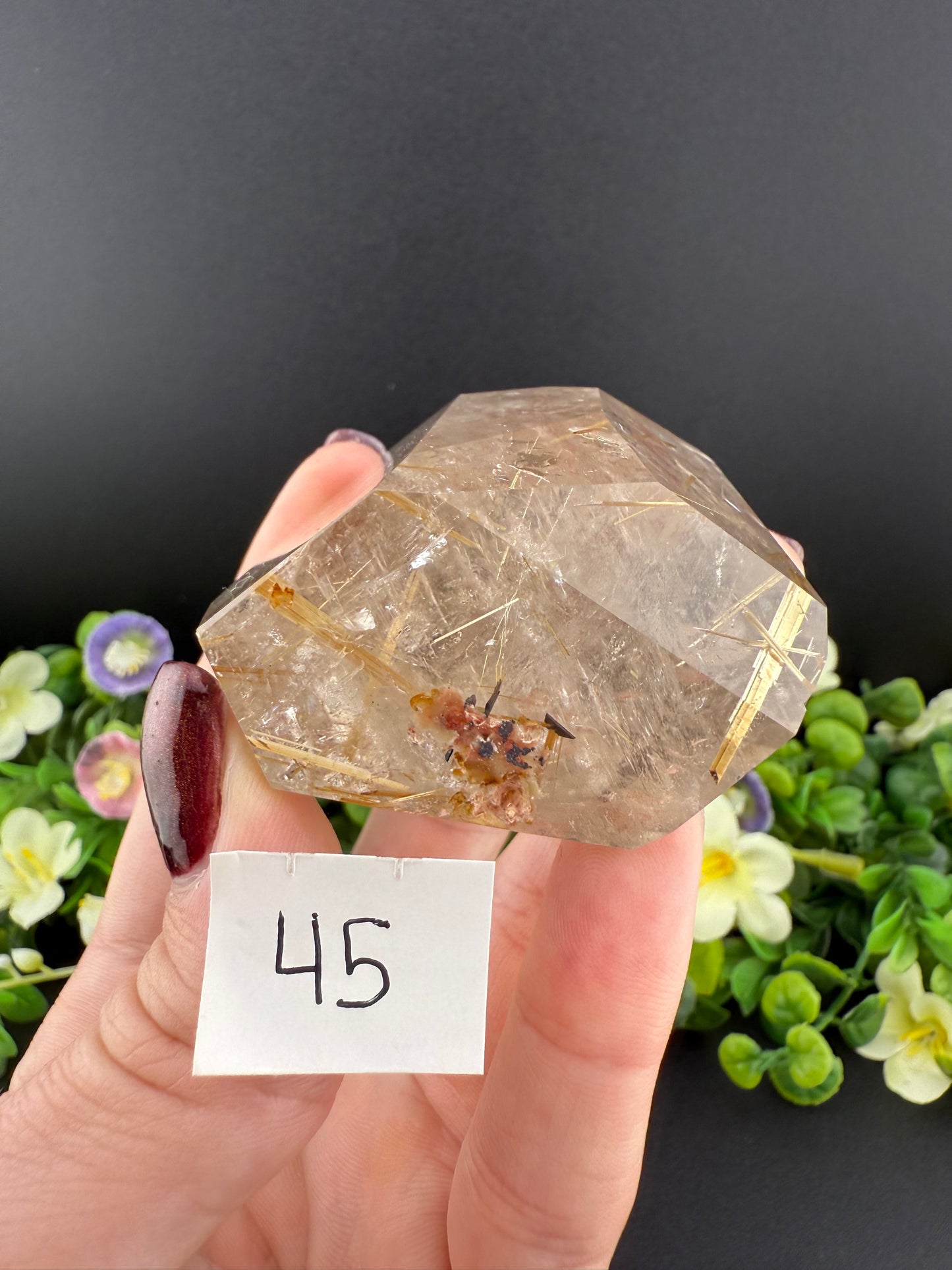 Quartz Freeforms w/ Gold Rutile Inclusions