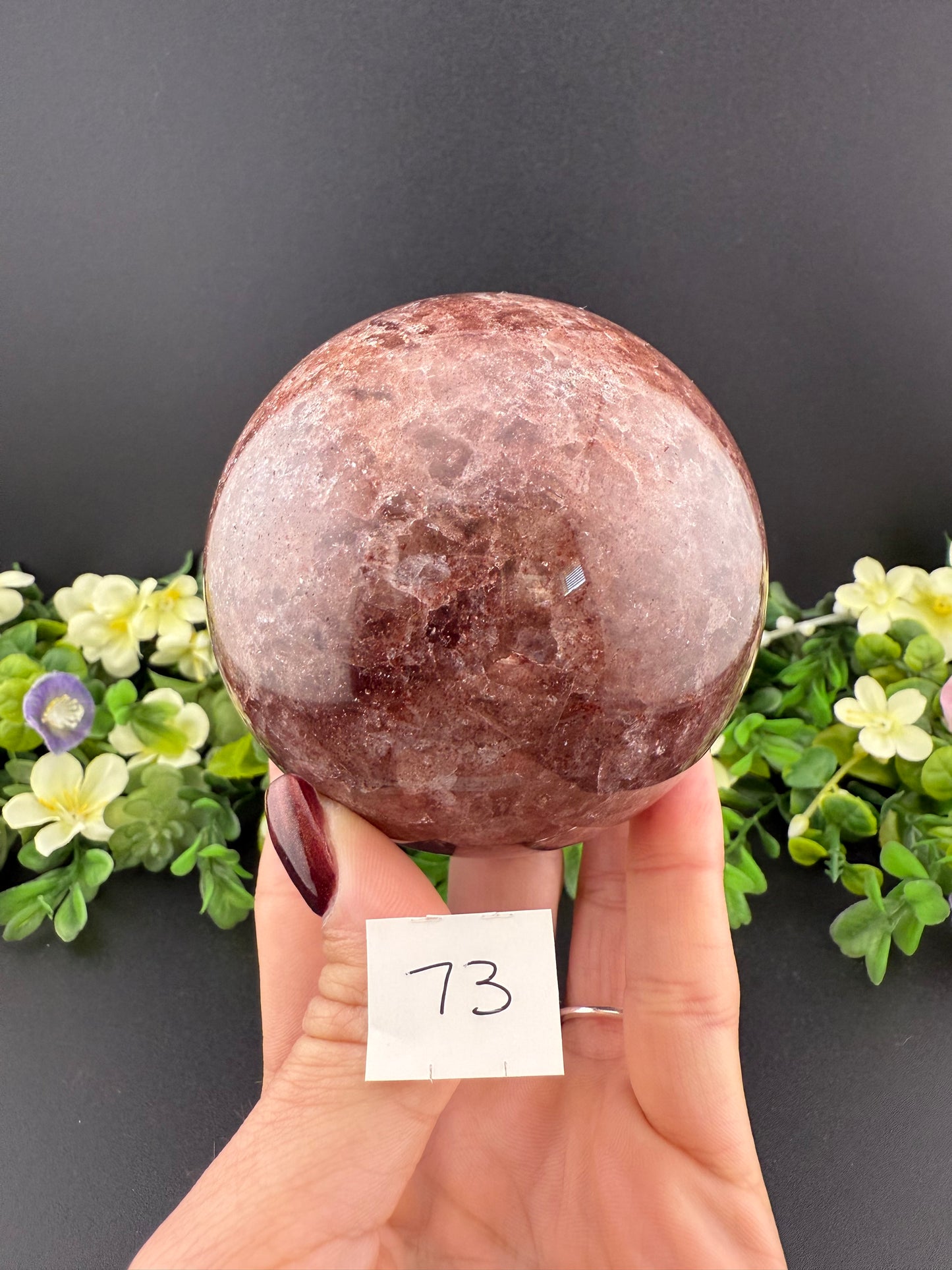 Strawberry Quartz Spheres