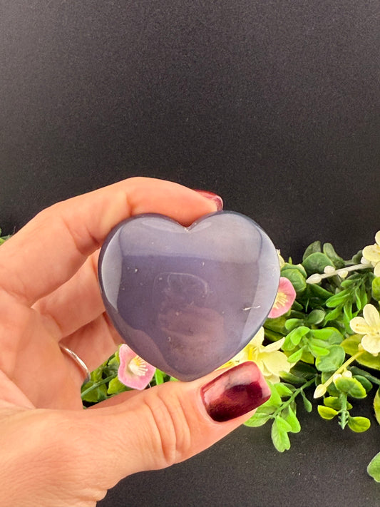 Druzy Agate Heart