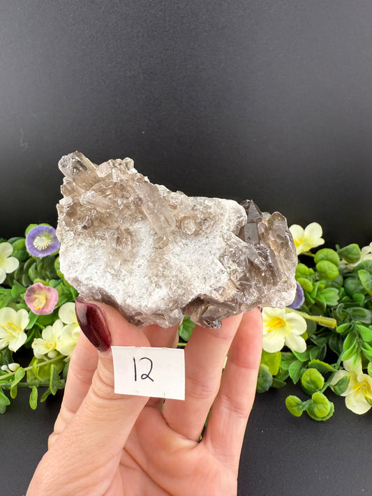Smoky Quartz Clusters