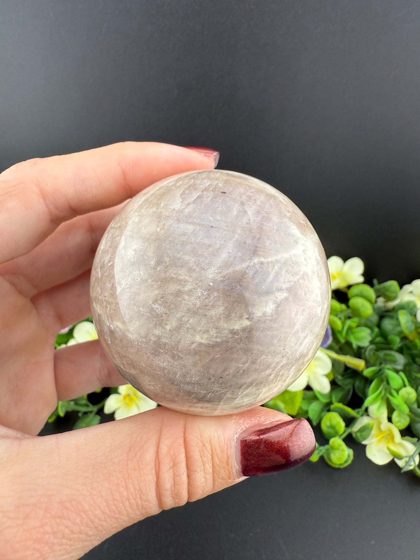 Sunstone in Moonstone Sphere