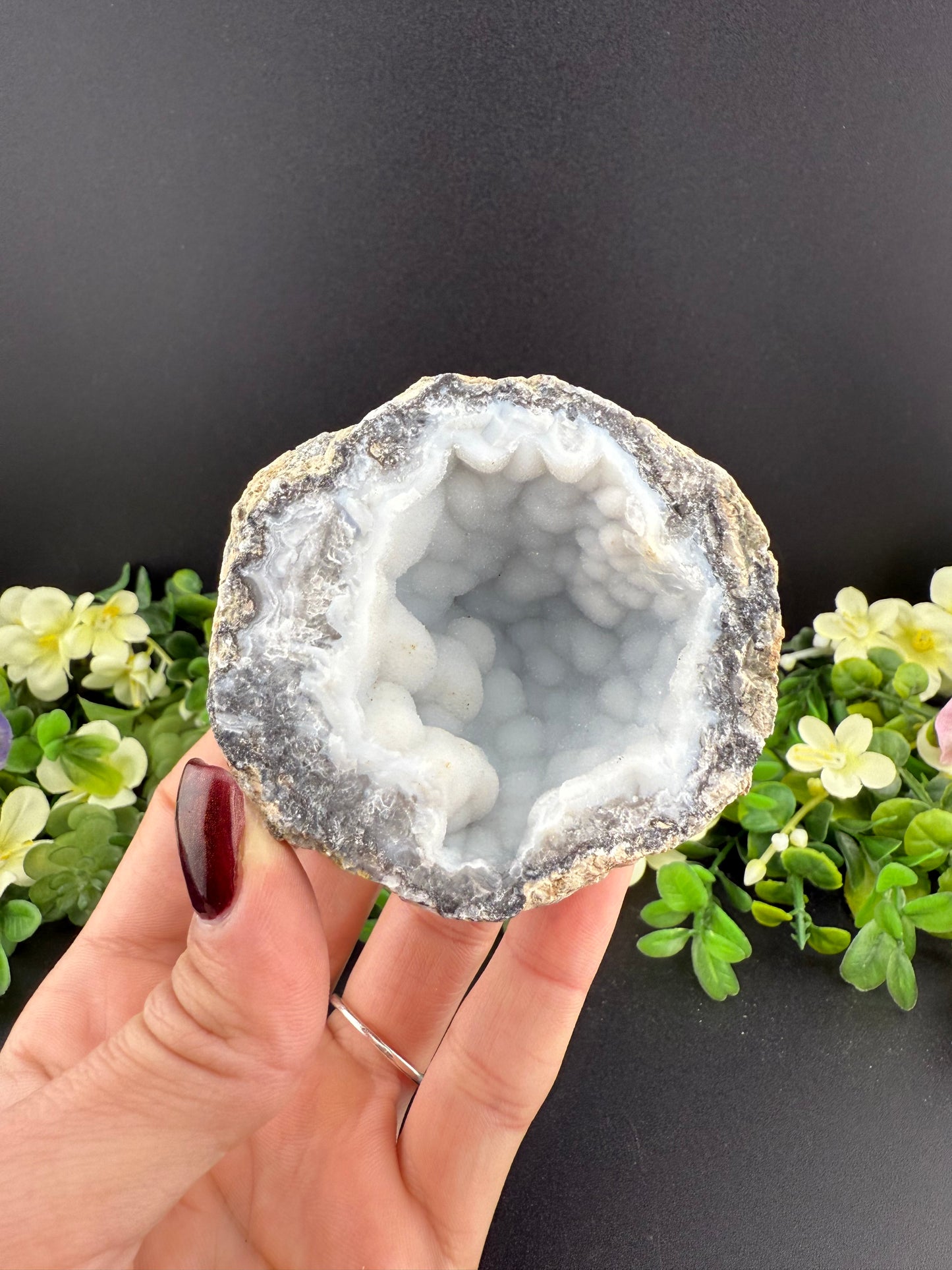 Snow Agate Geode