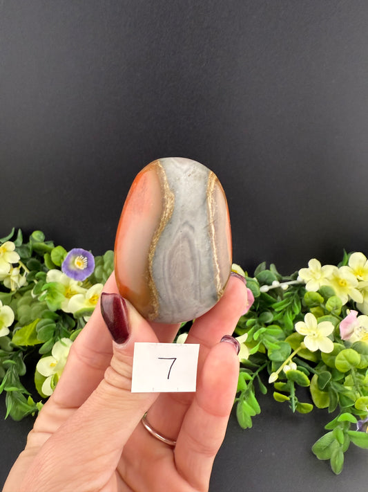 Polychrome Jasper Palmstones