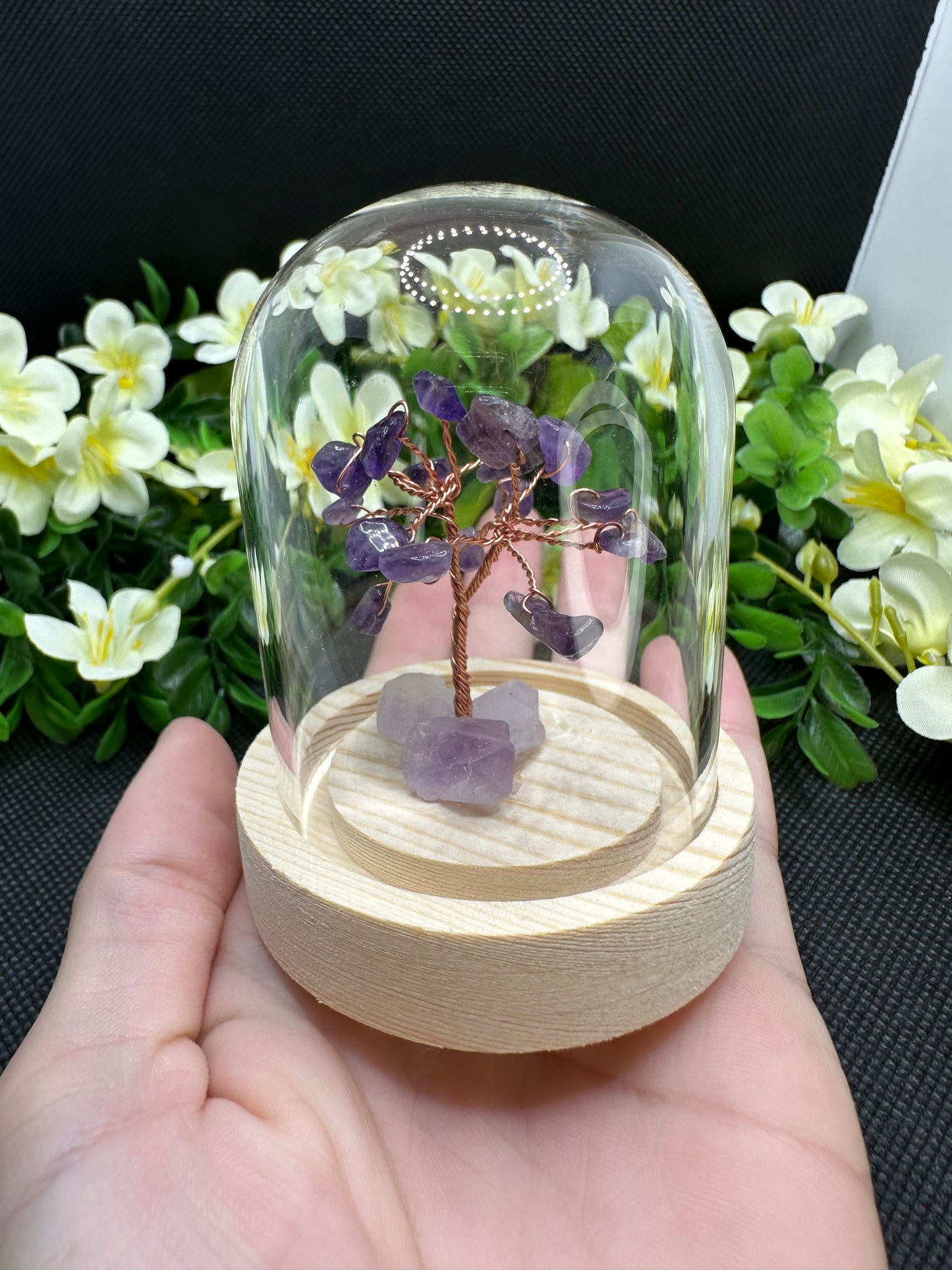 Amethyst Displayed Money Tree