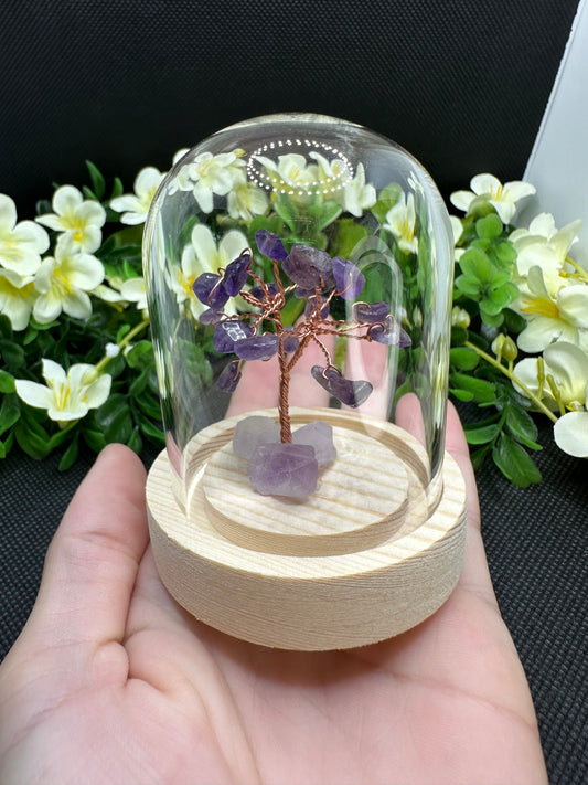 Amethyst Displayed Money Tree