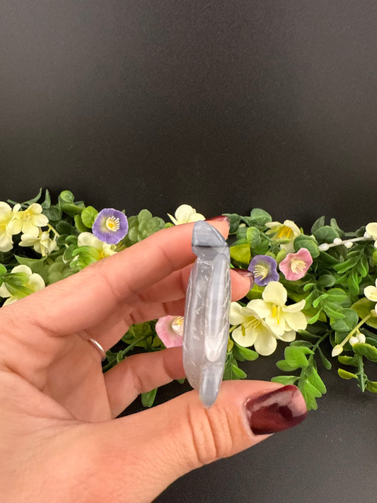 Druzy Agate Turtle Carving