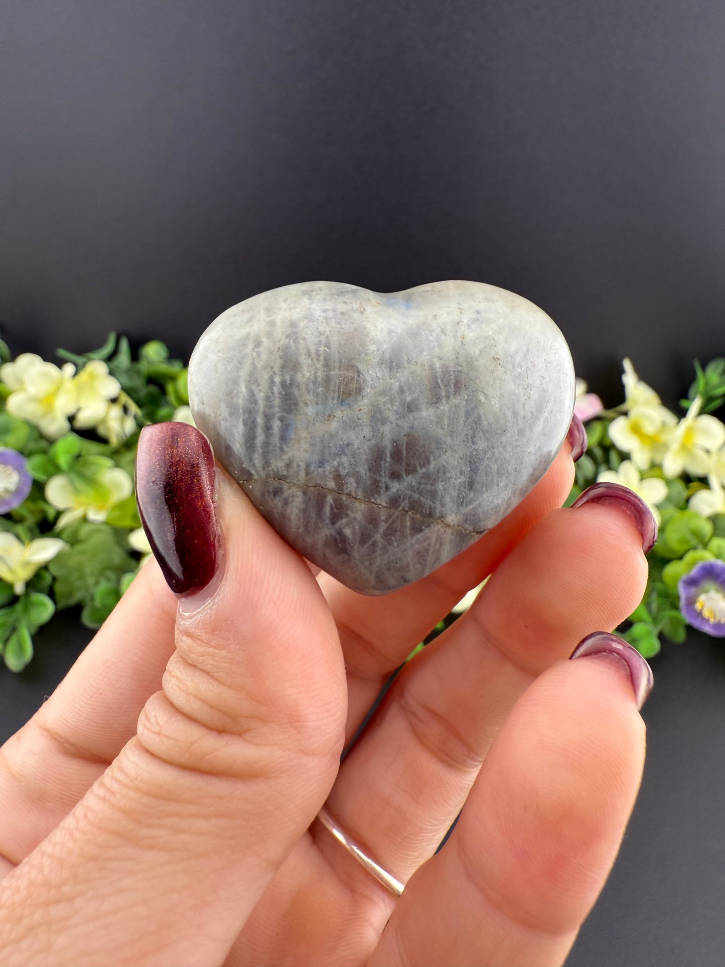 Small Sunset Labradorite Heart