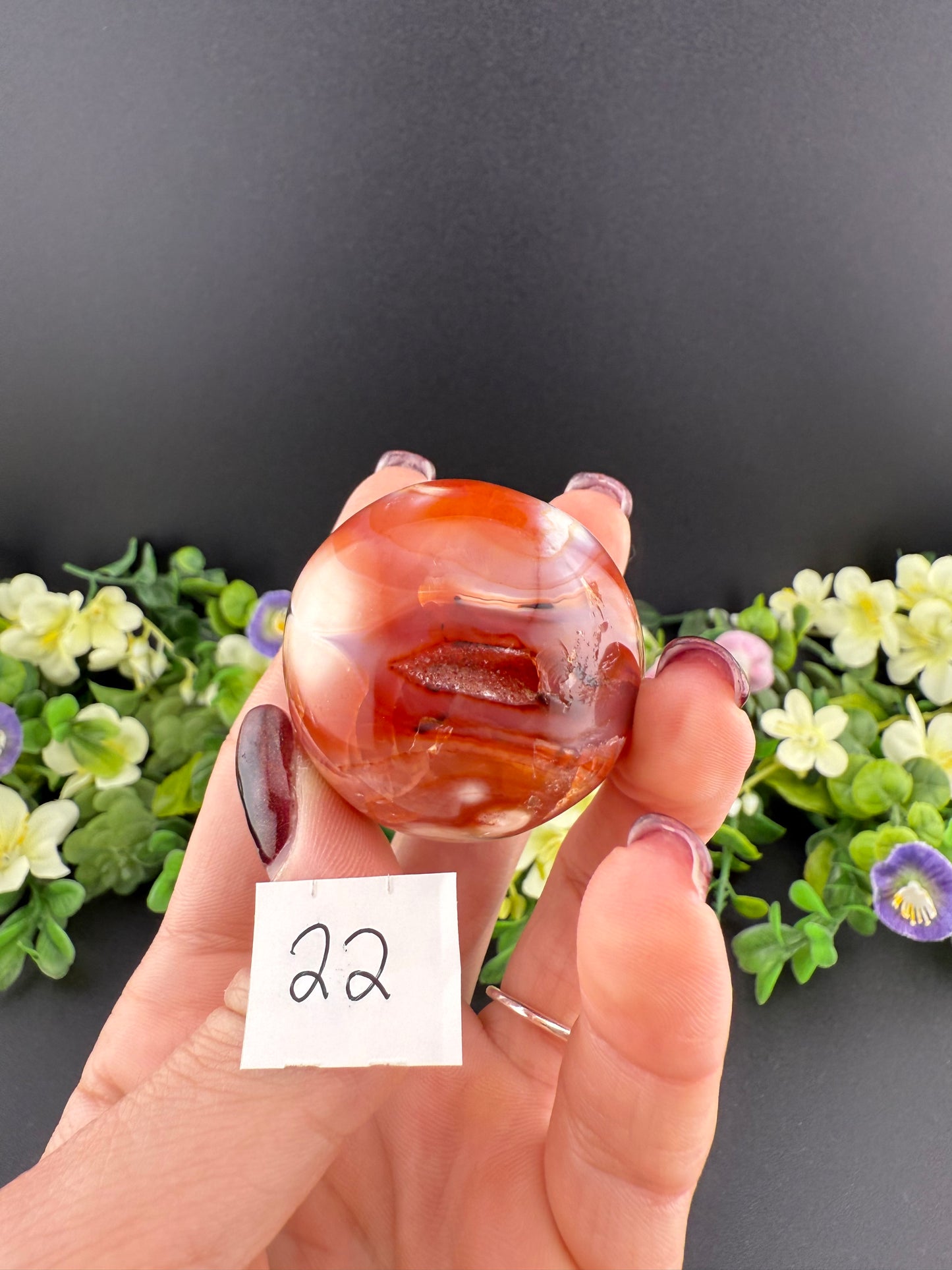 Druzy Carnelian Eggs