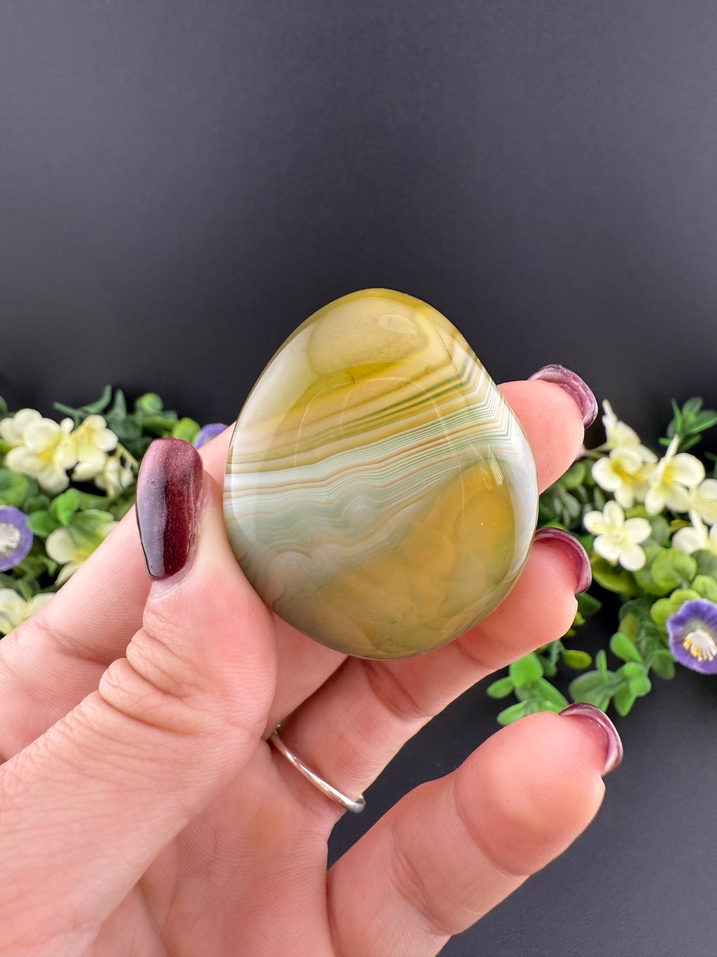 Green Sardonyx Palmstone