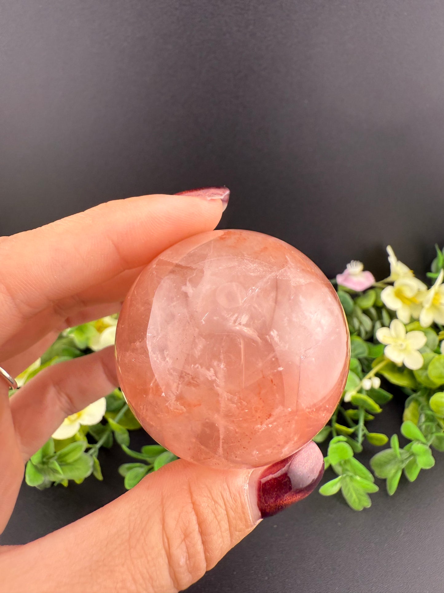 Fire Quartz Sphere