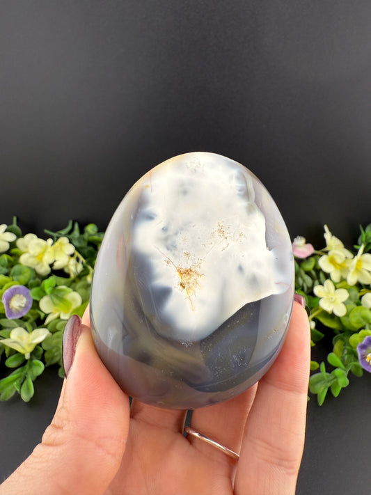 Large Orca Agate Palmstone