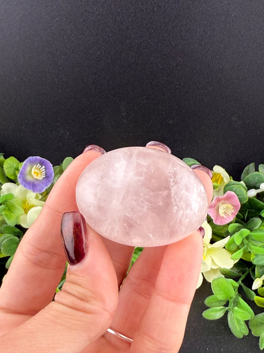 Small Rose Quartz Palmstone