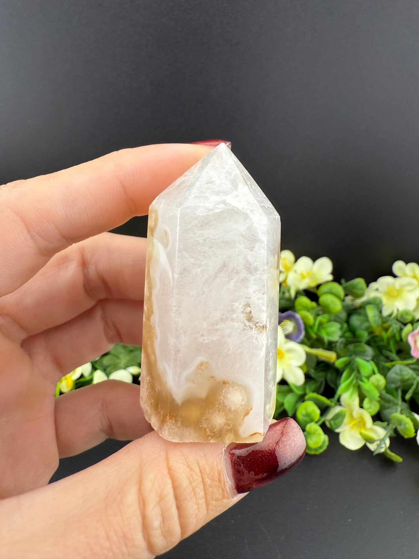 Small Flower Agate Tower