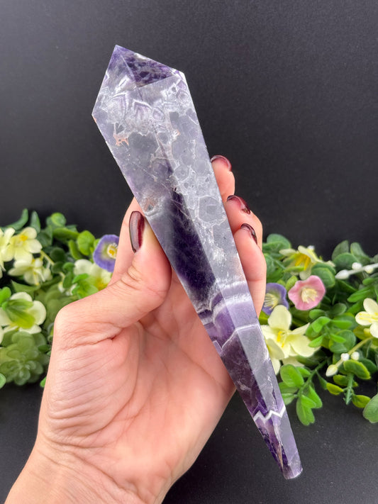 Large Dream Amethyst Wand Carving