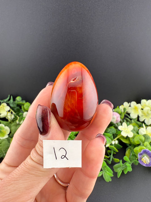 Druzy Carnelian Eggs