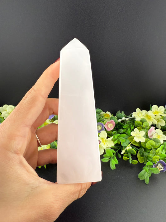 Pink Mangano Calcite Tower