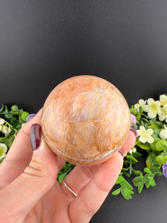 Peach Moonstone Sphere