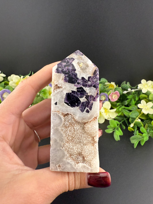 Purple Sphalerite Tower