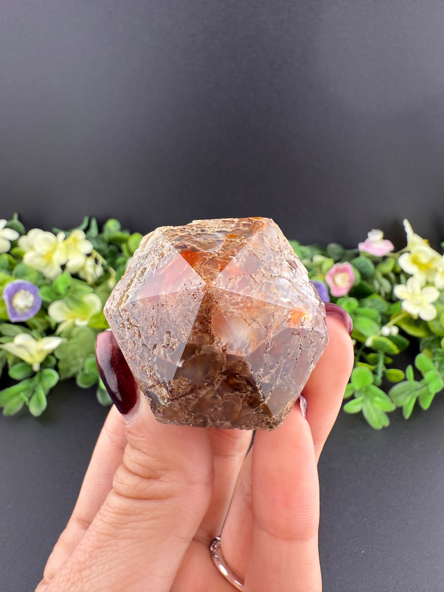 Red Moss Agate Cupcake Tower