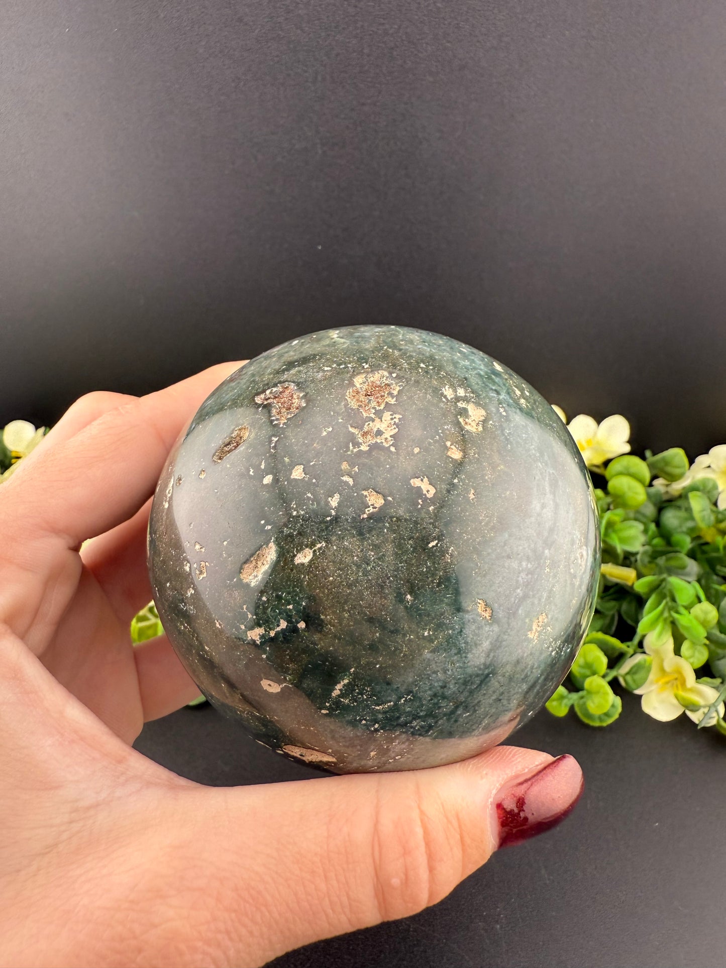 Green Ocean Jasper Sphere