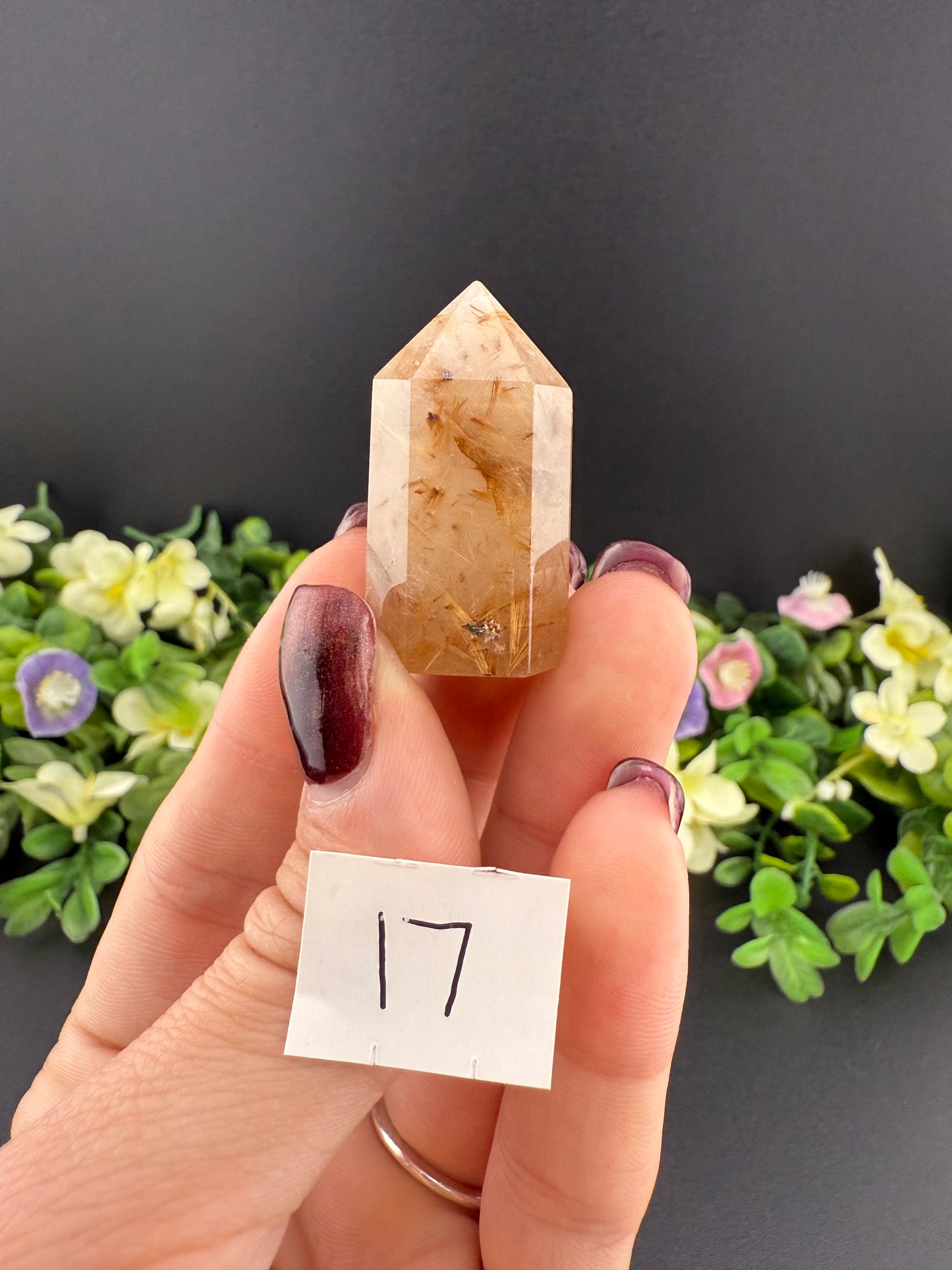 Small Golden Rutile Towers