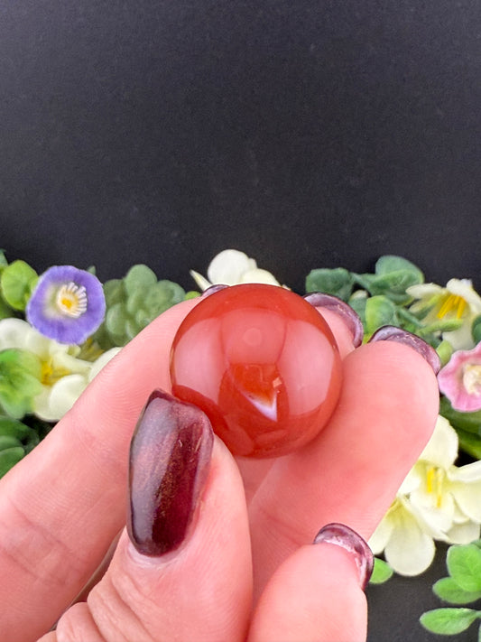 Mini Carnelian Spheres [Intuitively Chosen]