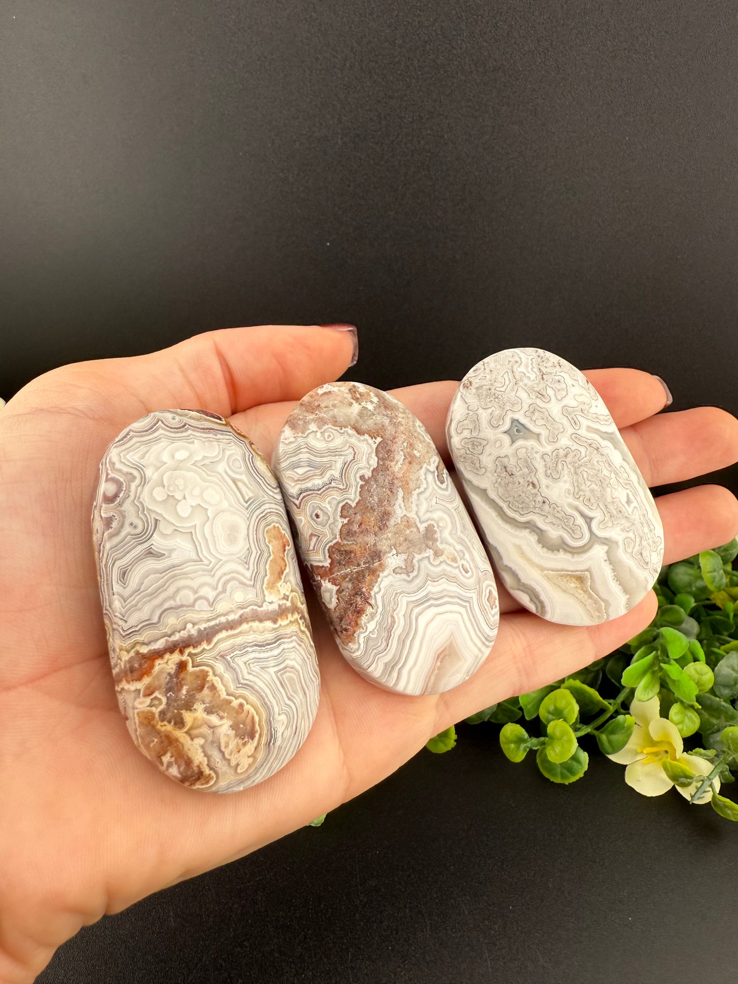 Mexican Crazy Lace Agate Palmstones {Intuitively Chosen}