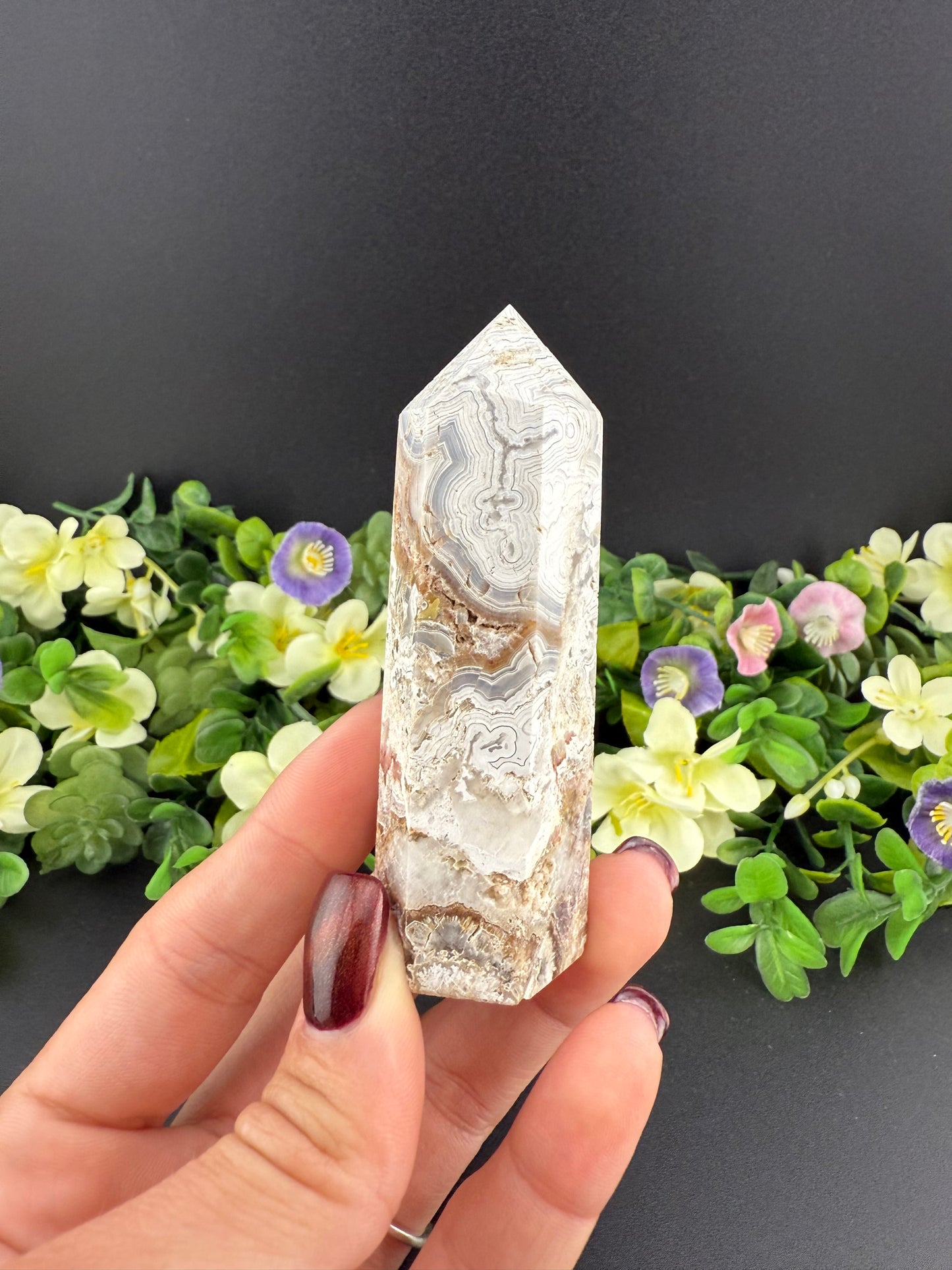 Crazy Lace Agate Tower