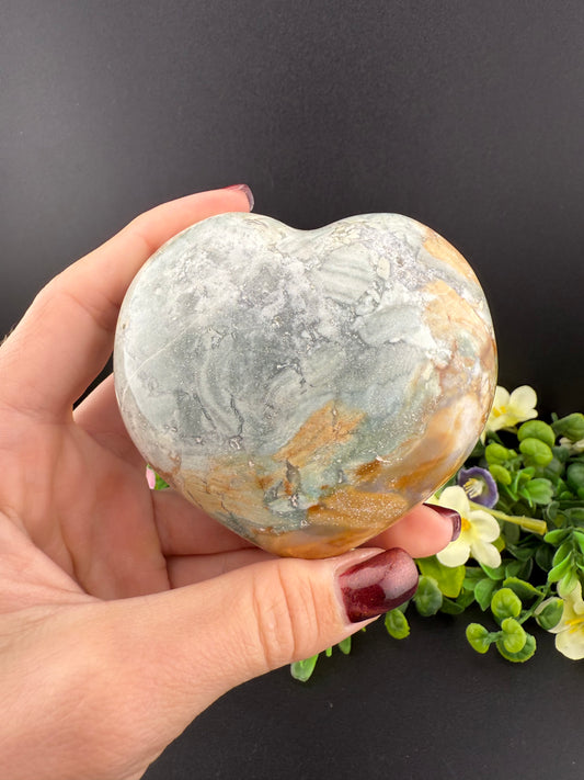 Ocean Jasper Heart