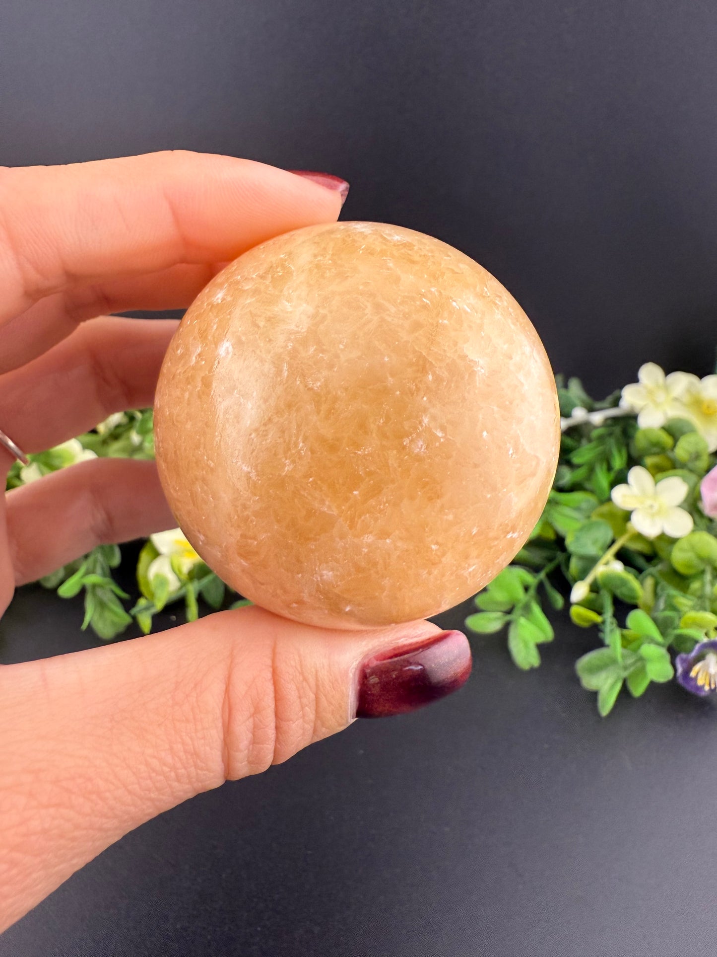 Orange Calcite Sphere