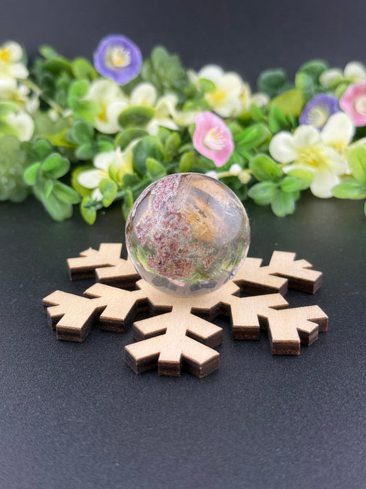 Wooden Snowflake Sphere Stand