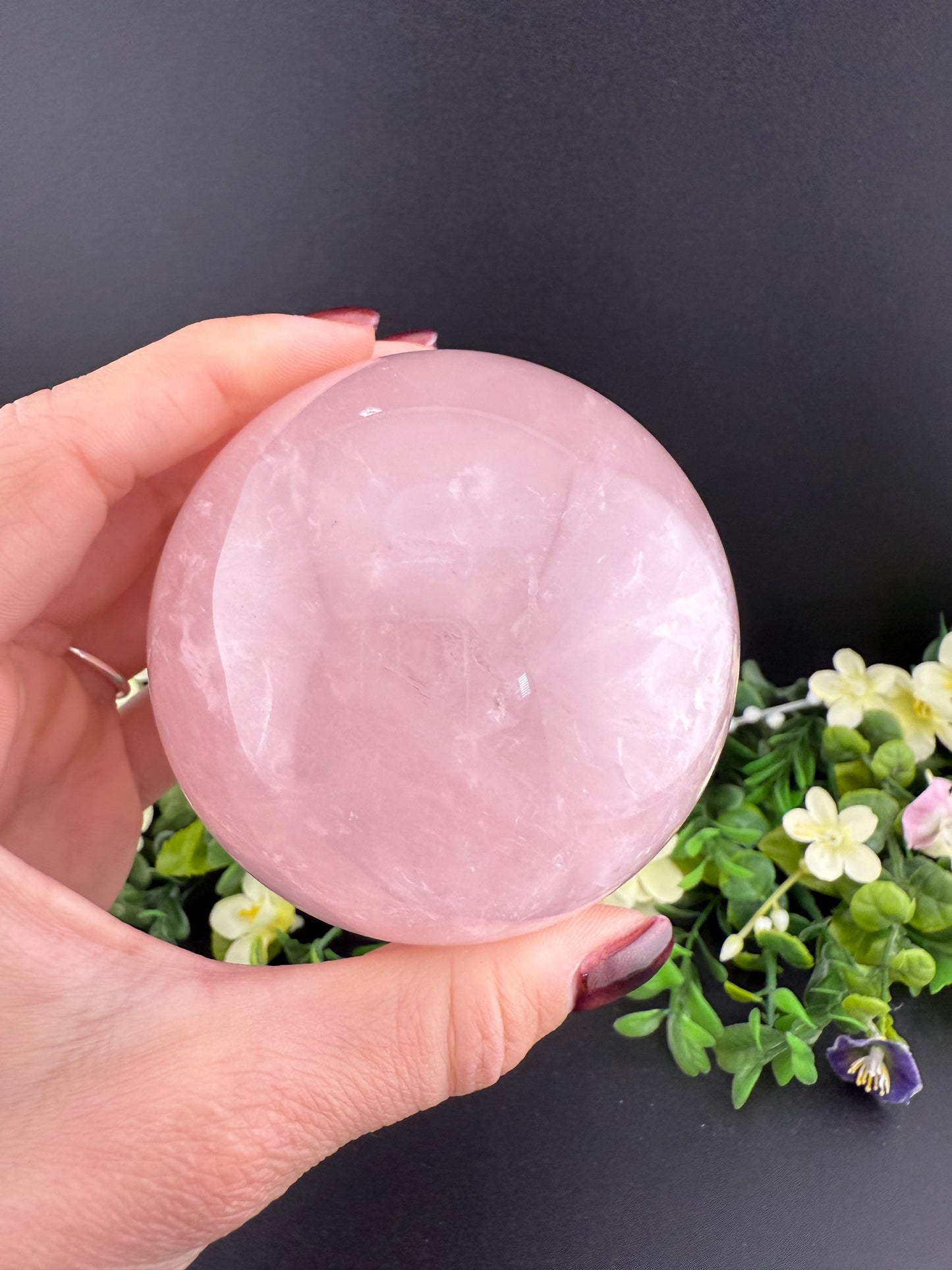 Big Rose Quartz Sphere