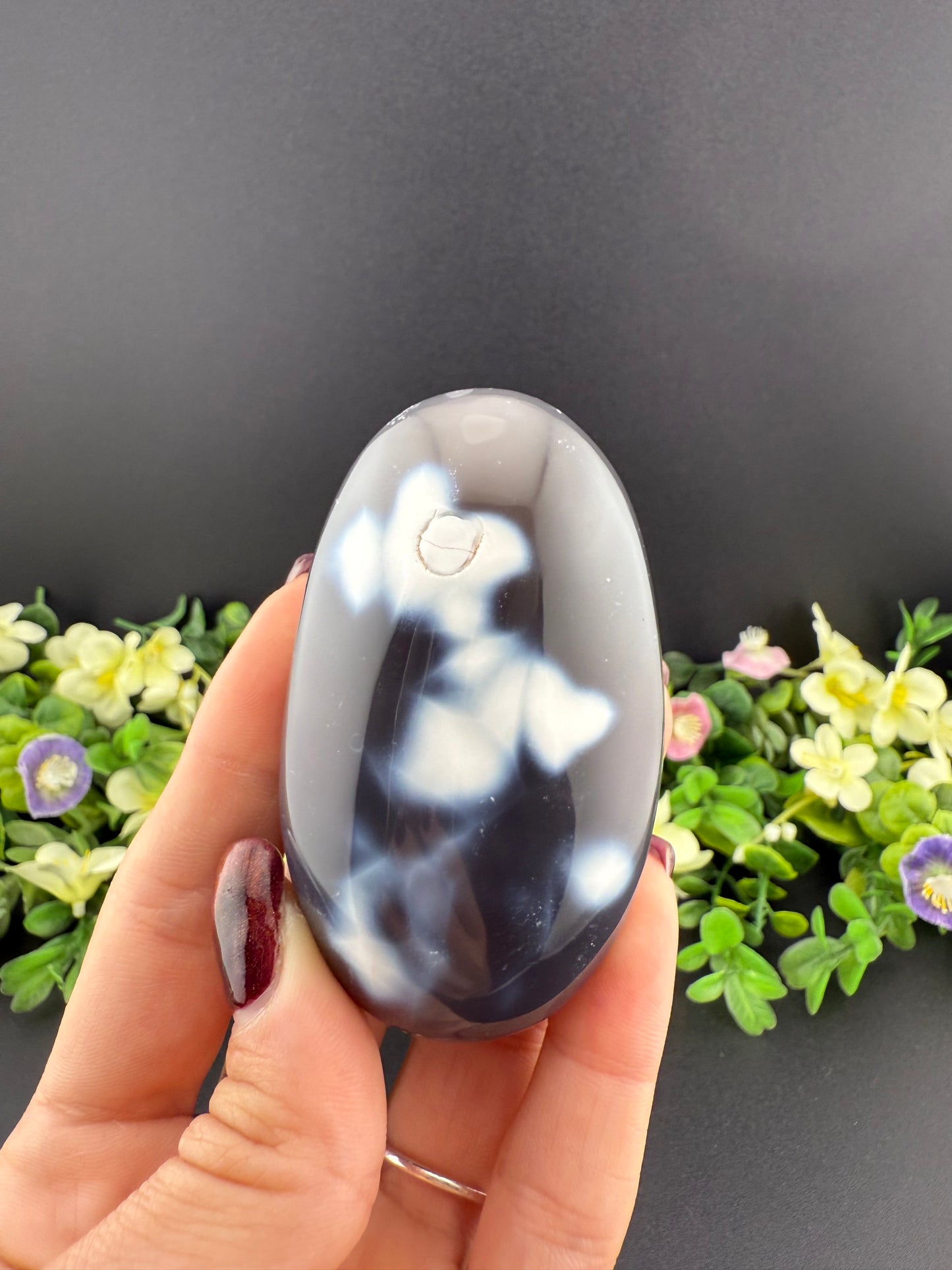 Skinny Orca Agate Palmstone