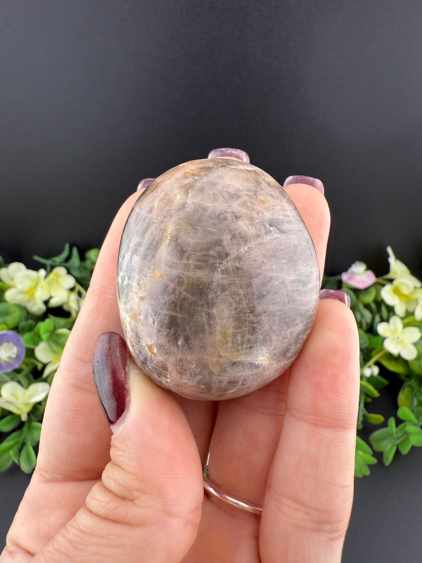 Black Moonstone Palmstone
