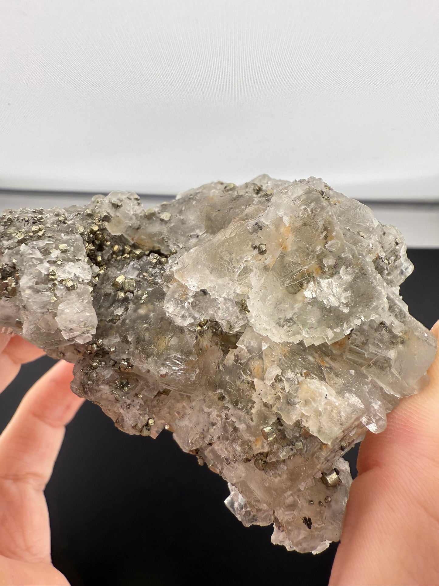 Clear Fluorite w/ Pyrite