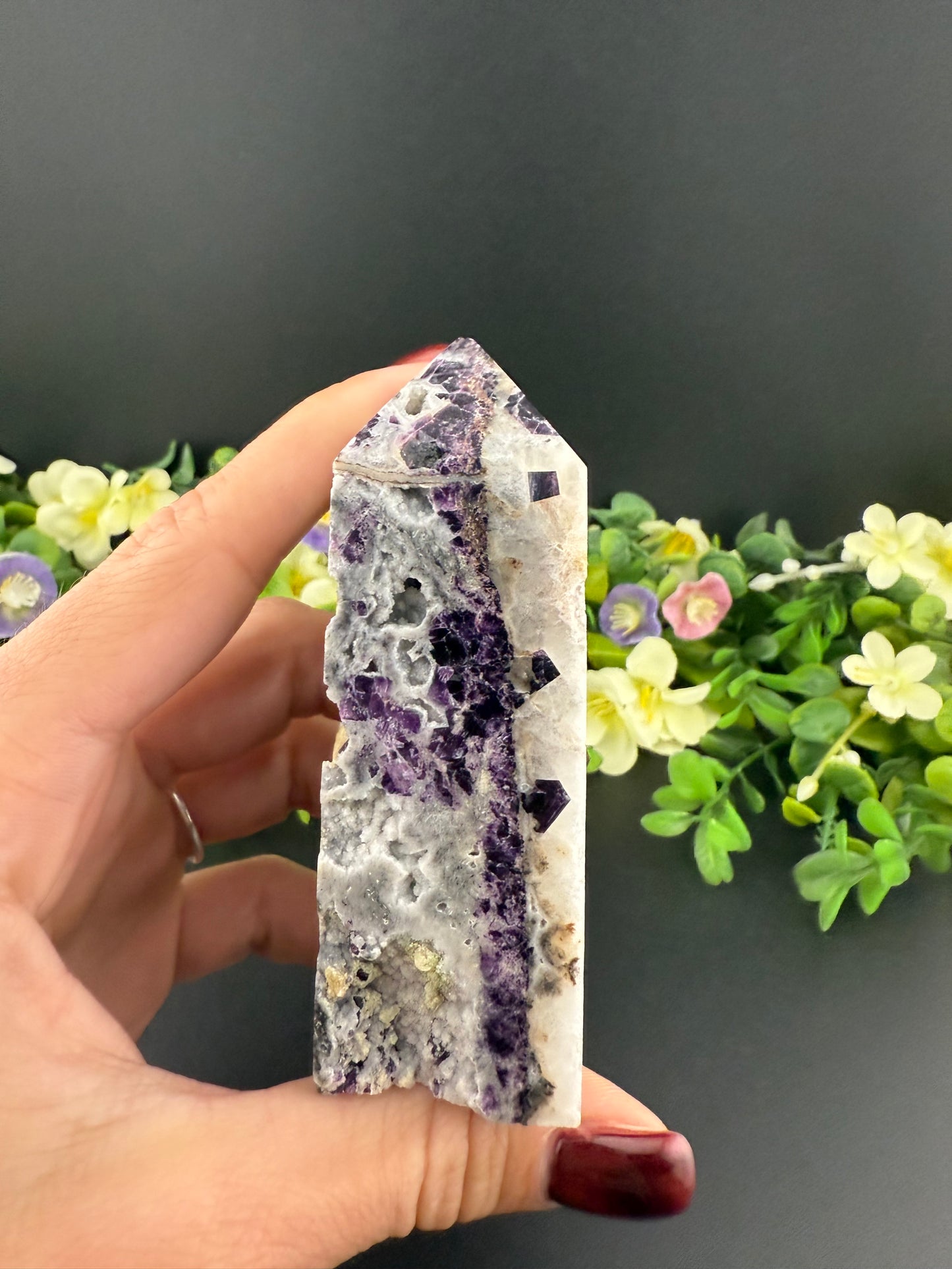 Purple Sphalerite Tower