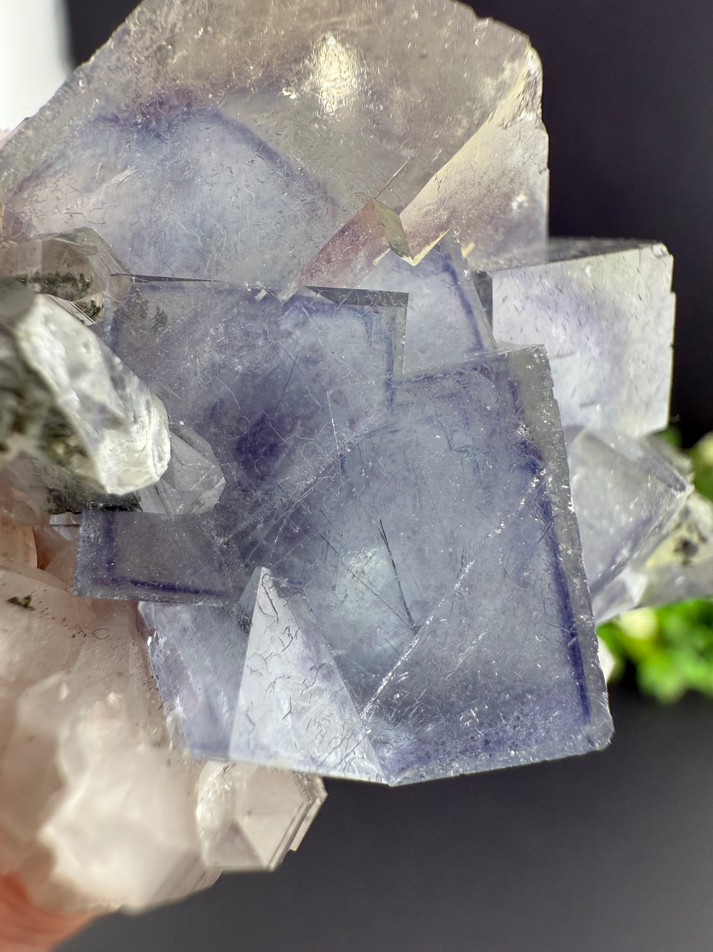 YGX Fluorite with Black Rutile Inclusions