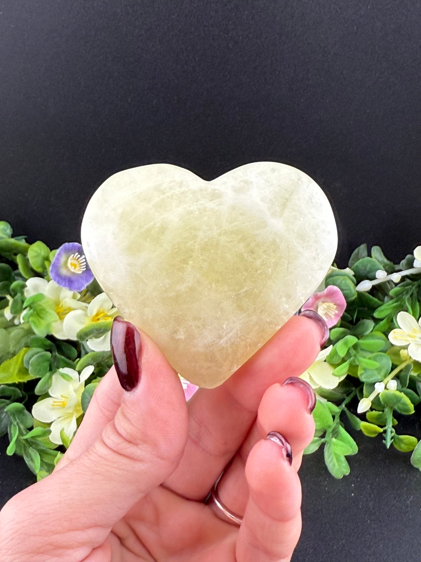 Lemon Quartz Heart