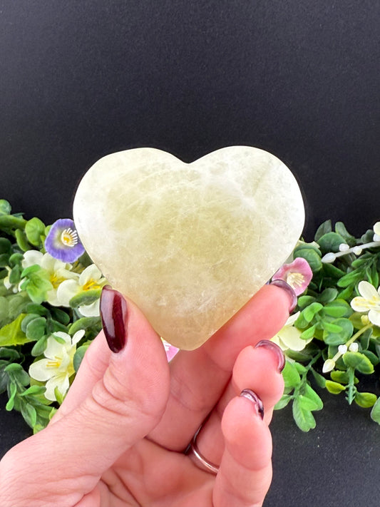 Lemon Quartz Heart