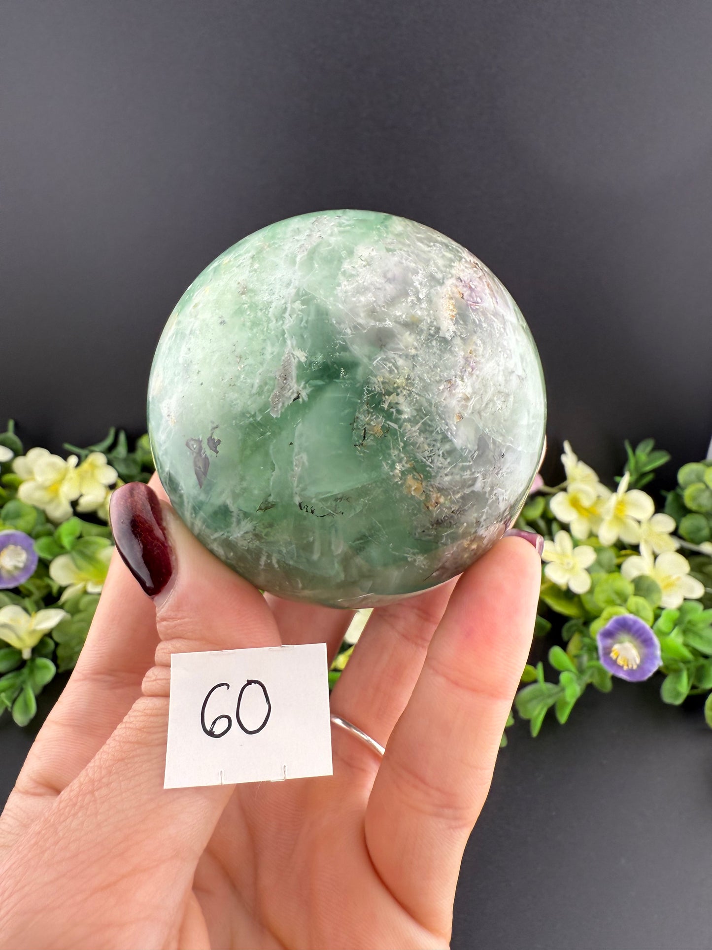 Feather Fluorite Spheres