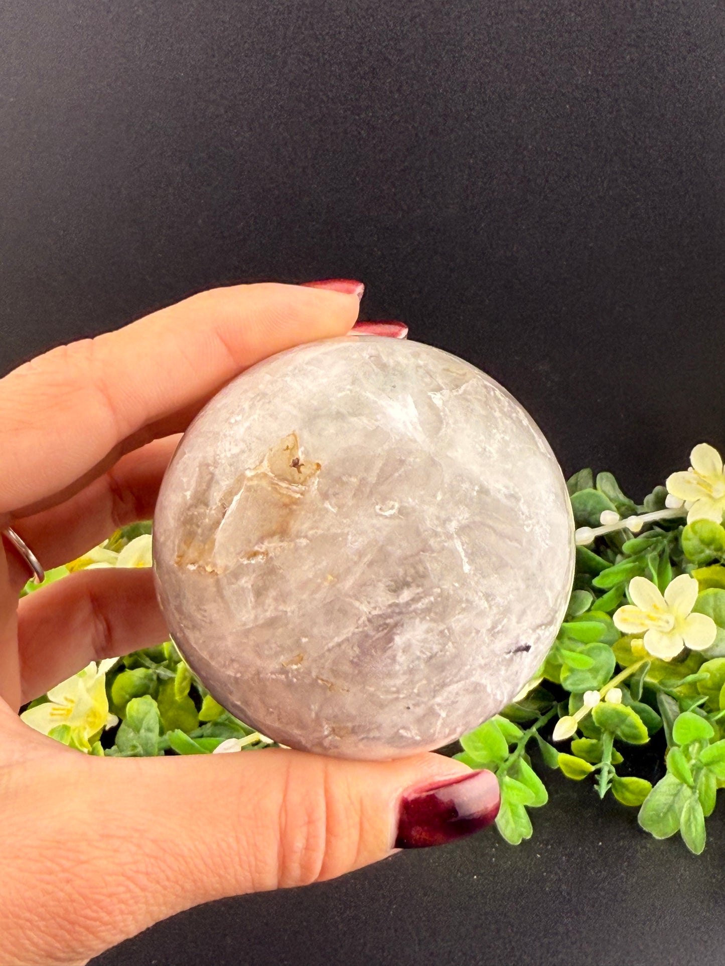 Colorless Fluorite Sphere