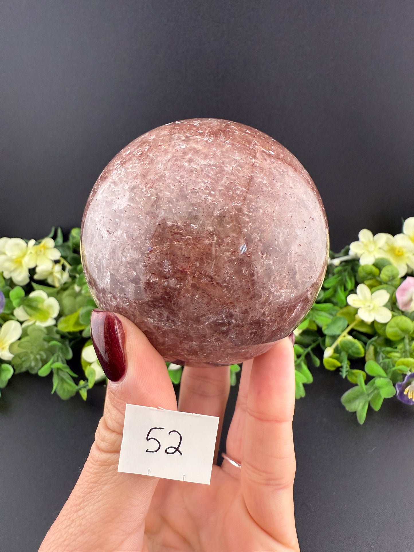 Strawberry Quartz Spheres
